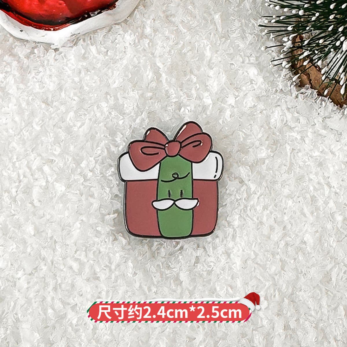 Рождественская брошь аксессуар милый мультфильм металлическая рождественская серия DIY капли масло значок булавка...