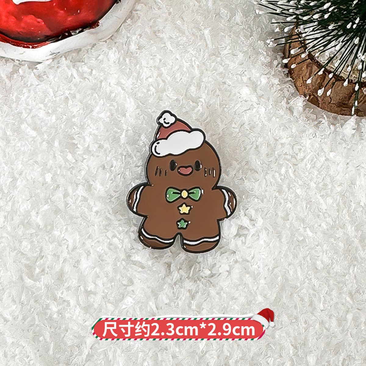 Рождественская брошь аксессуар милый мультфильм металлическая рождественская серия DIY капли масло значок булавка...