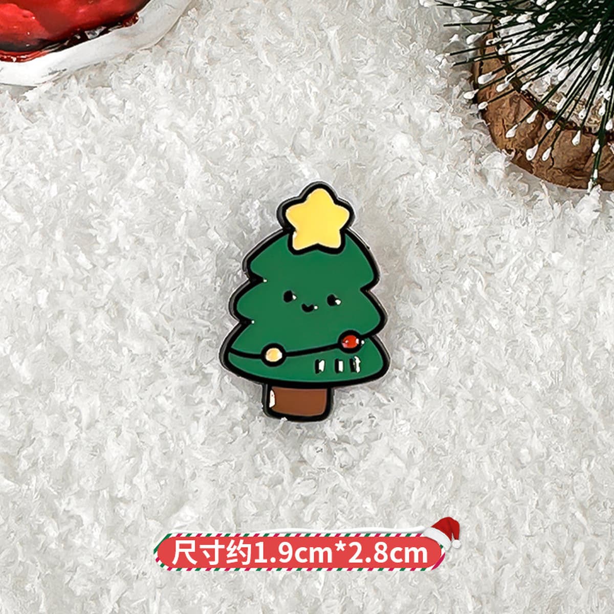 Рождественская брошь аксессуар милый мультфильм металлическая рождественская серия DIY капли масло значок булавка...