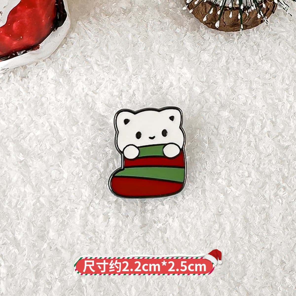 Рождественская брошь аксессуар милый мультфильм металлическая рождественская серия DIY капли масло значок булавка...
