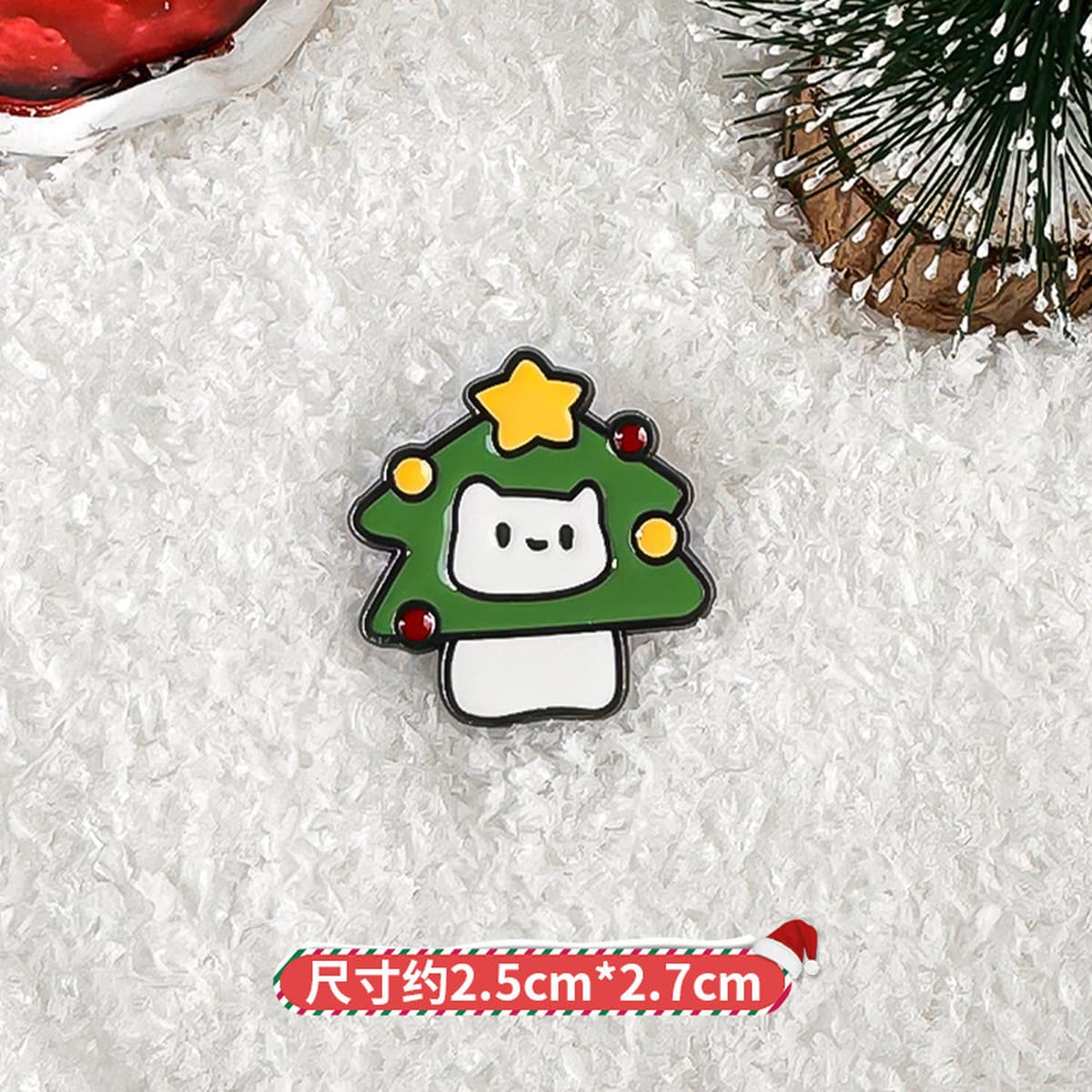 Рождественская брошь аксессуар милый мультфильм металлическая рождественская серия DIY капли масло значок булавка...