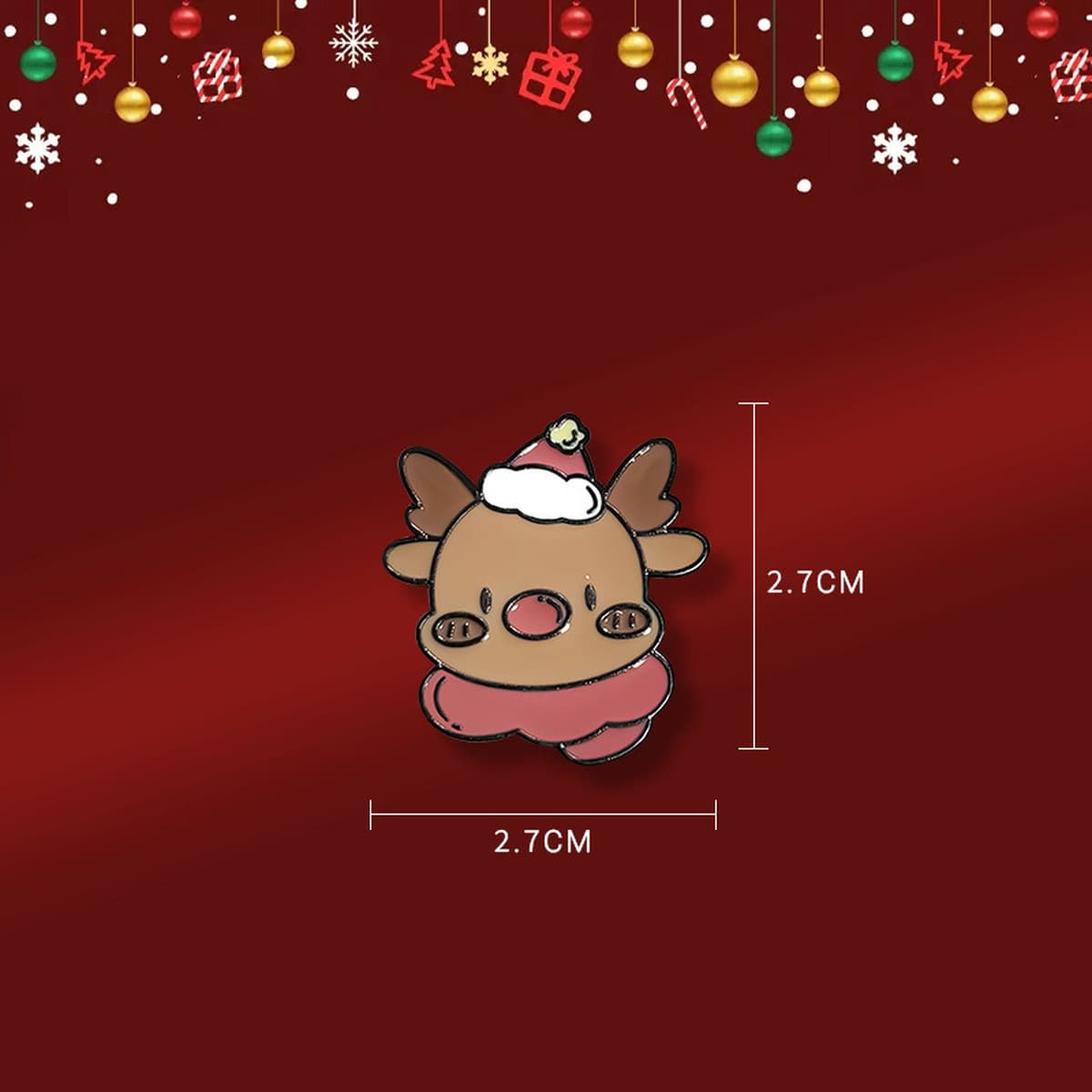 Рождественская брошь аксессуар милый мультфильм металлическая рождественская серия DIY капли масло значок булавка...
