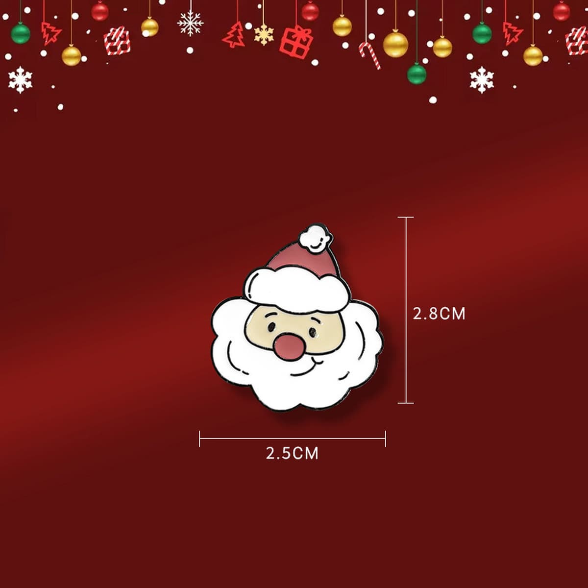 Рождественская брошь аксессуар милый мультфильм металлическая рождественская серия DIY капли масло значок булавка...