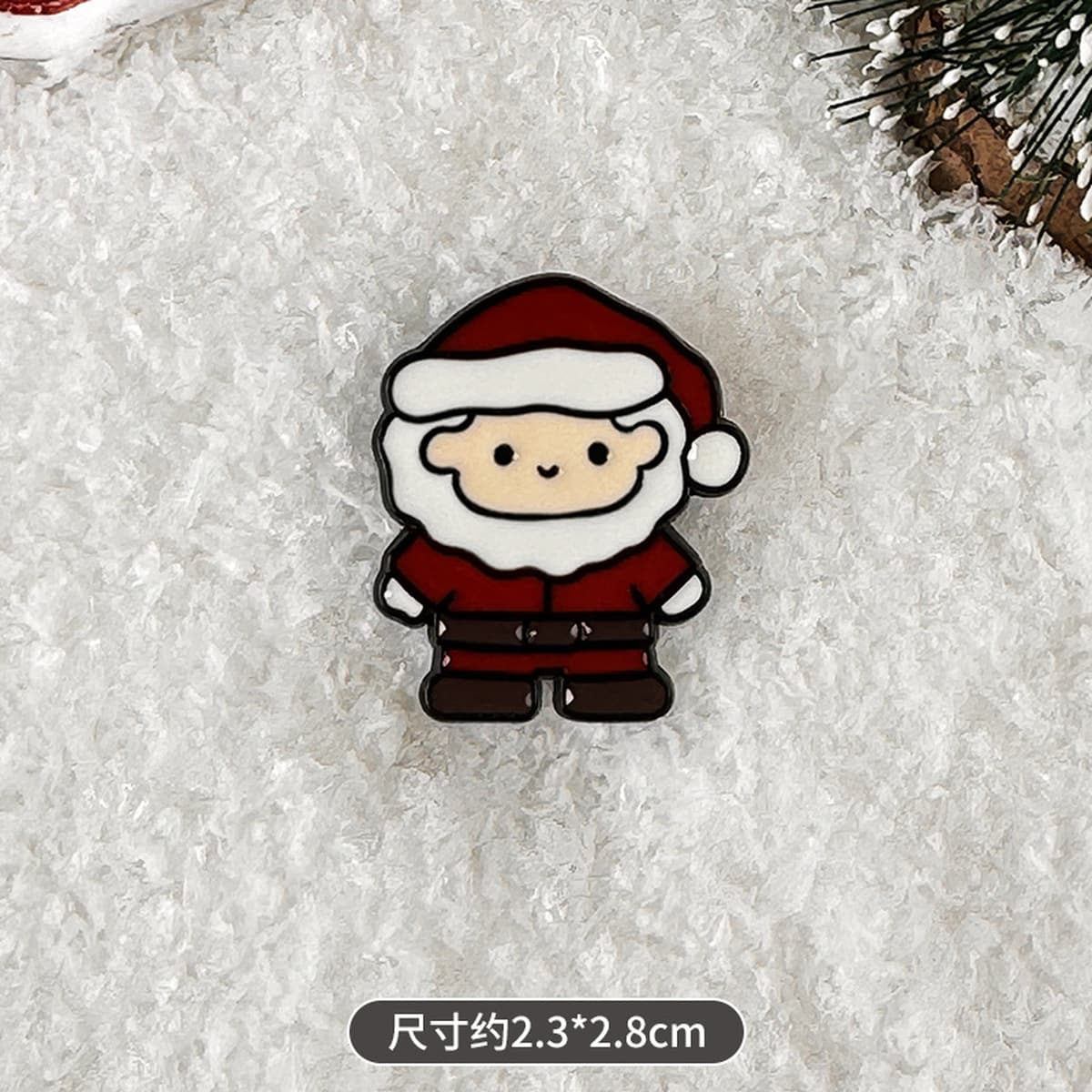 Брошь-значок Санта-Клаус, металлическая, в стиле мультфильма, с индивидуальным дизайном, рождественская брошь для одежды и...