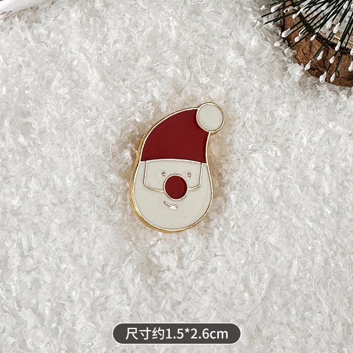 Брошь-значок Санта-Клаус, металлическая, в стиле мультфильма, с индивидуальным дизайном, рождественская брошь для одежды и...