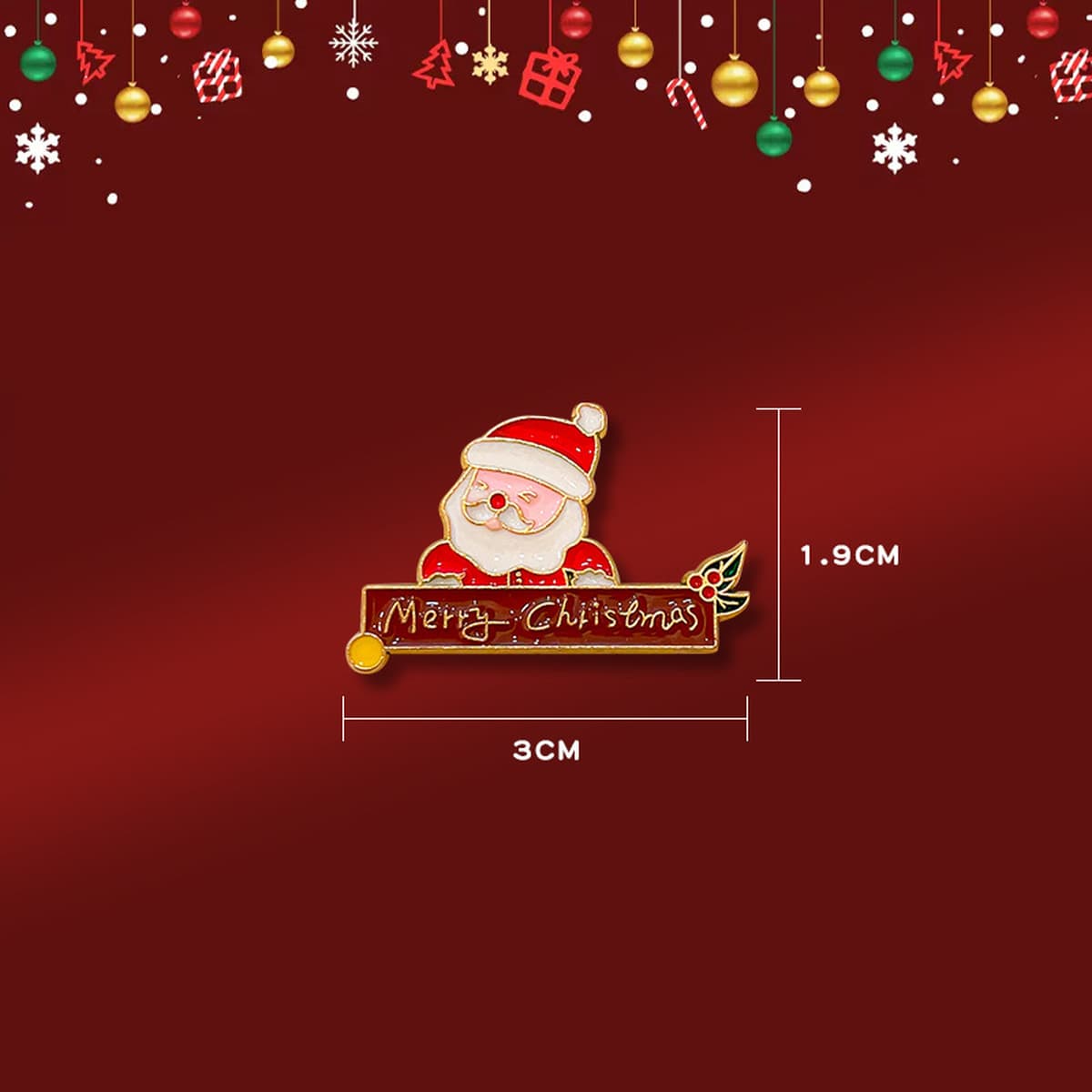 Рождественская брошь мультфильм капли масла металлический значок рождественские украшения старик дерево Лось колокольчик...