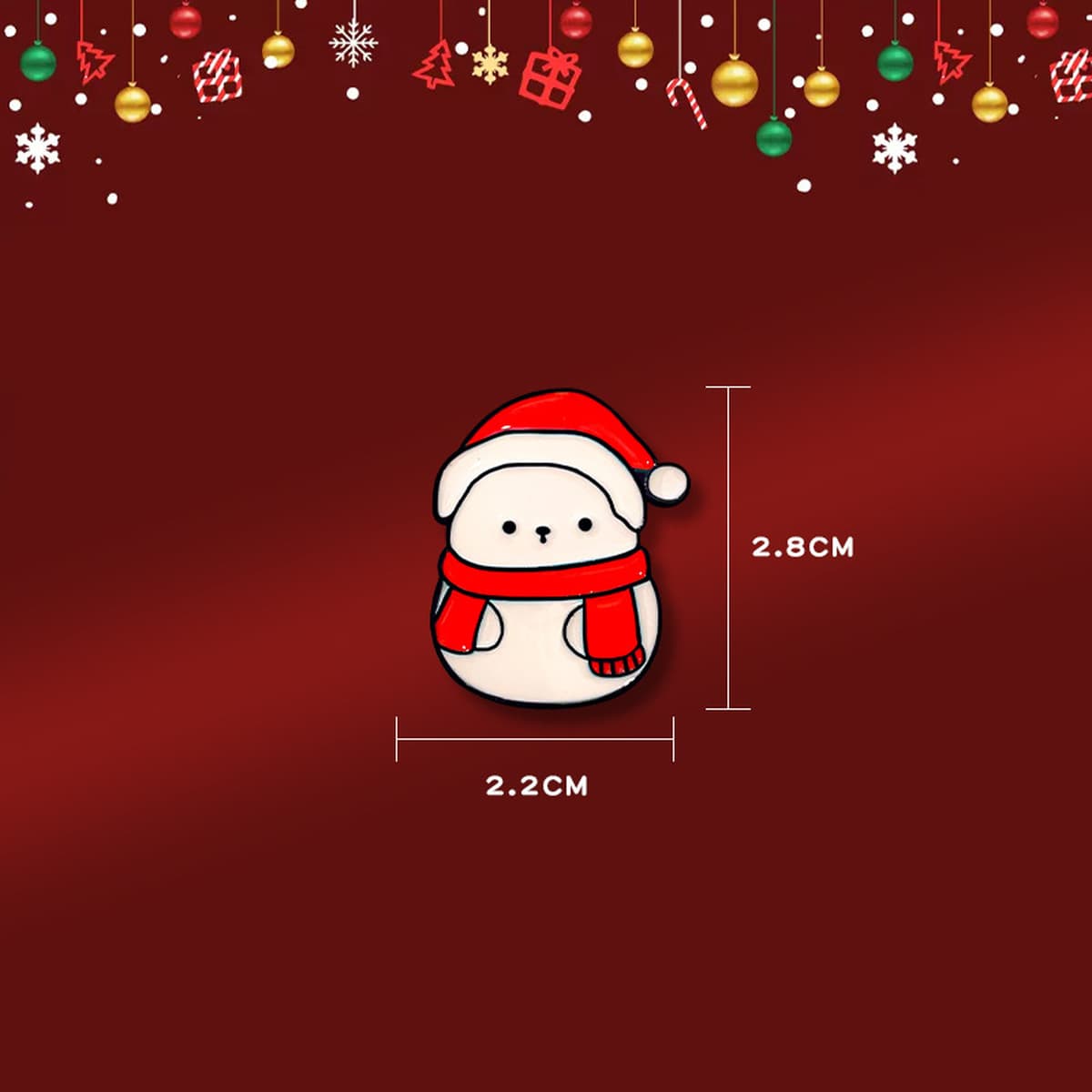 Рождественская брошь мультфильм капли масла металлический значок рождественские украшения старик дерево Лось колокольчик...