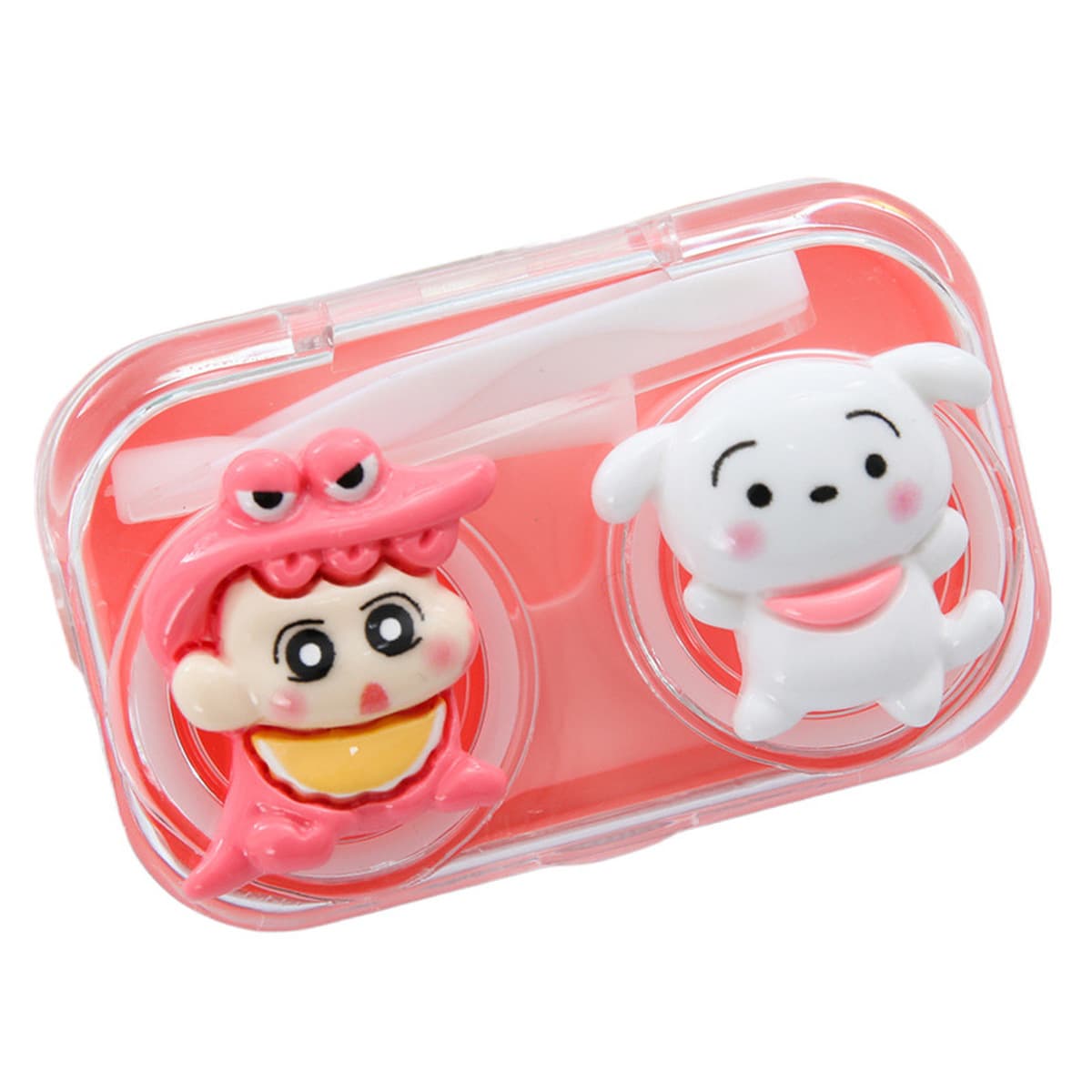 Красота зрачок коробка стерео патч очки коробка милый мультфильм контактные линзы коробка для ухода за парой коробка с...