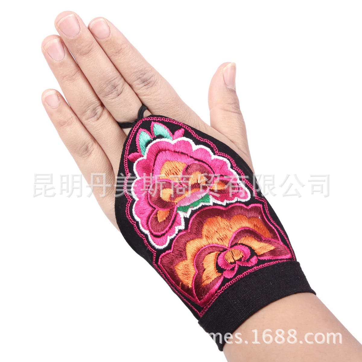 Аксессуары для наручников с вышивкой в этническом стиле, Женский винтажный танцевальный браслет, перчатки с половиной...