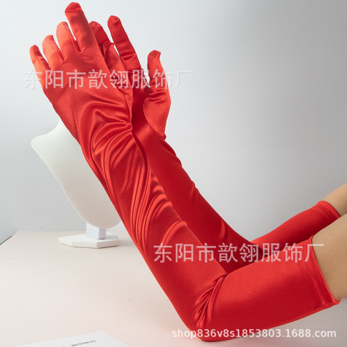 Атласные перчатки удлиненное платье атласные перчатки с крючком для пальцев Свадебные выступления Бальные перчатки...