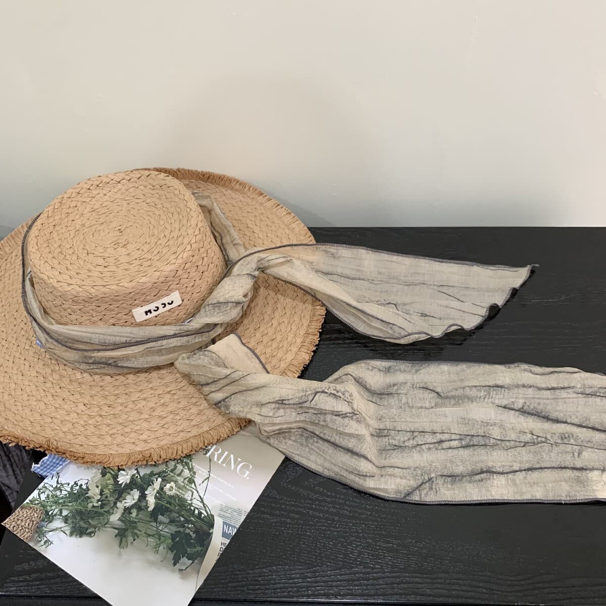 Длинный шелковый шарф с принтом тай-дай, летний новый стиль, тонкий маленький угловой шарф, одежда, соответствующая прямой...