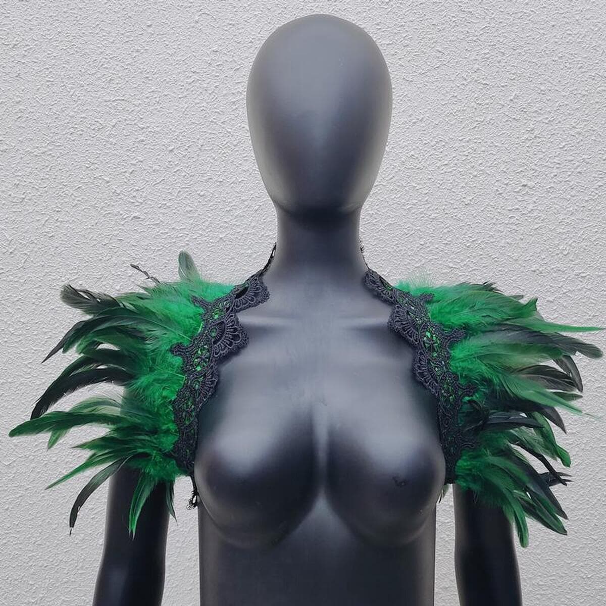 3-х кружевное кружевное перо платок хэллоуин маскарадное платье аксессуары для вечеринки реквизит поддельный воротник