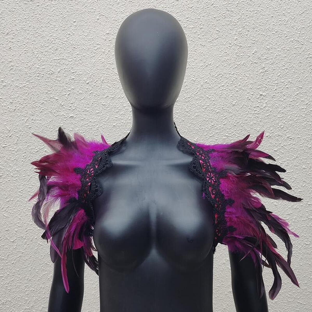3-х кружевное кружевное перо платок хэллоуин маскарадное платье аксессуары для вечеринки реквизит поддельный воротник