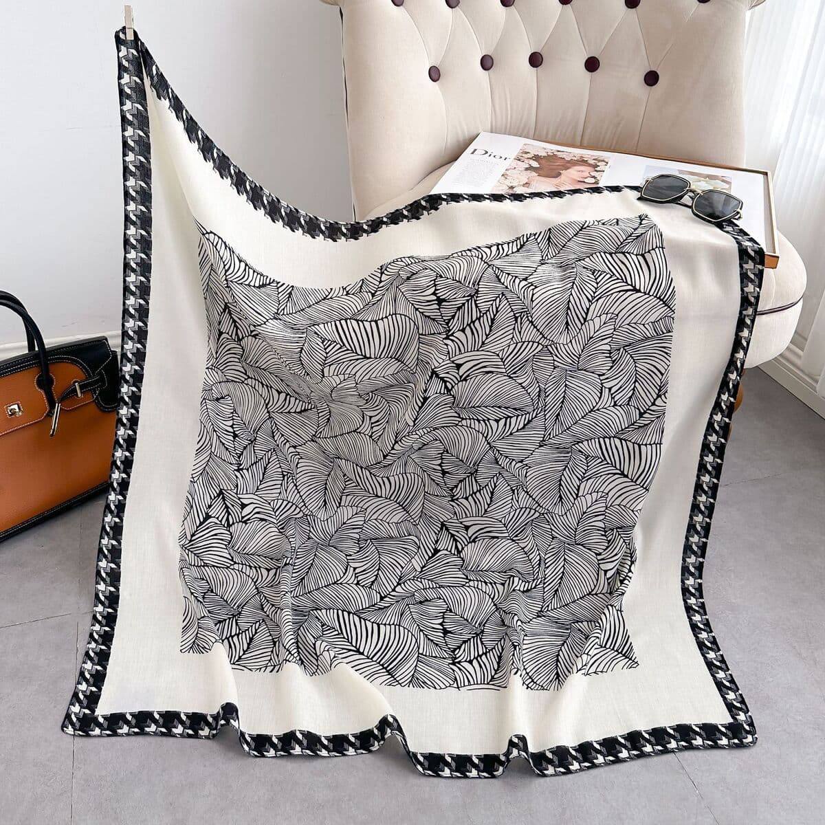 Анти-бархатный хлопчатобумажный принт модный дикий 90 квадратный шарф многофункциональный шарф с рубашкой модный шарф галстук