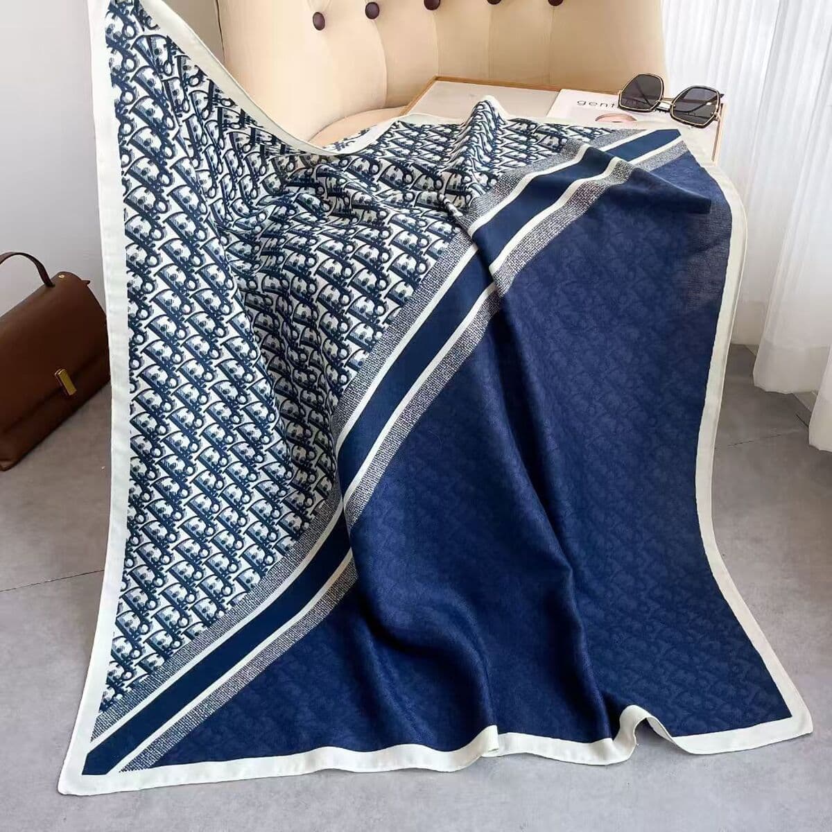 Анти-бархатный хлопчатобумажный принт модный дикий 90 квадратный шарф многофункциональный шарф с рубашкой модный шарф галстук