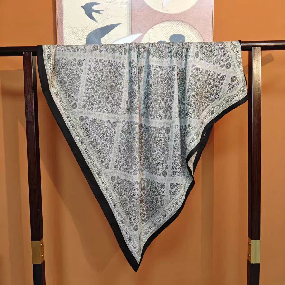 Анти-бархатный хлопчатобумажный принт модный дикий 90 квадратный шарф многофункциональный шарф с рубашкой модный шарф галстук