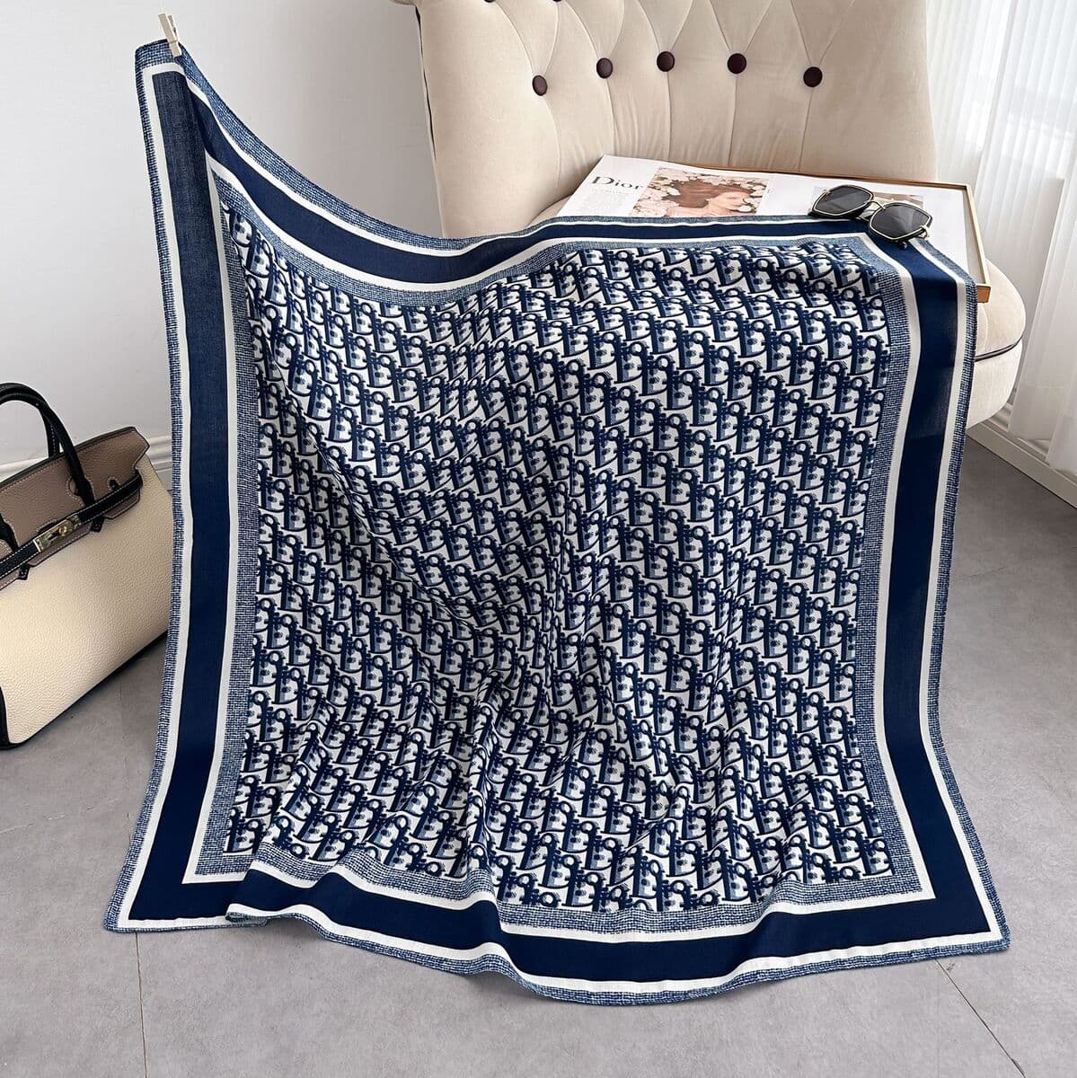 Анти-бархатный хлопчатобумажный принт модный дикий 90 квадратный шарф многофункциональный шарф с рубашкой модный шарф галстук