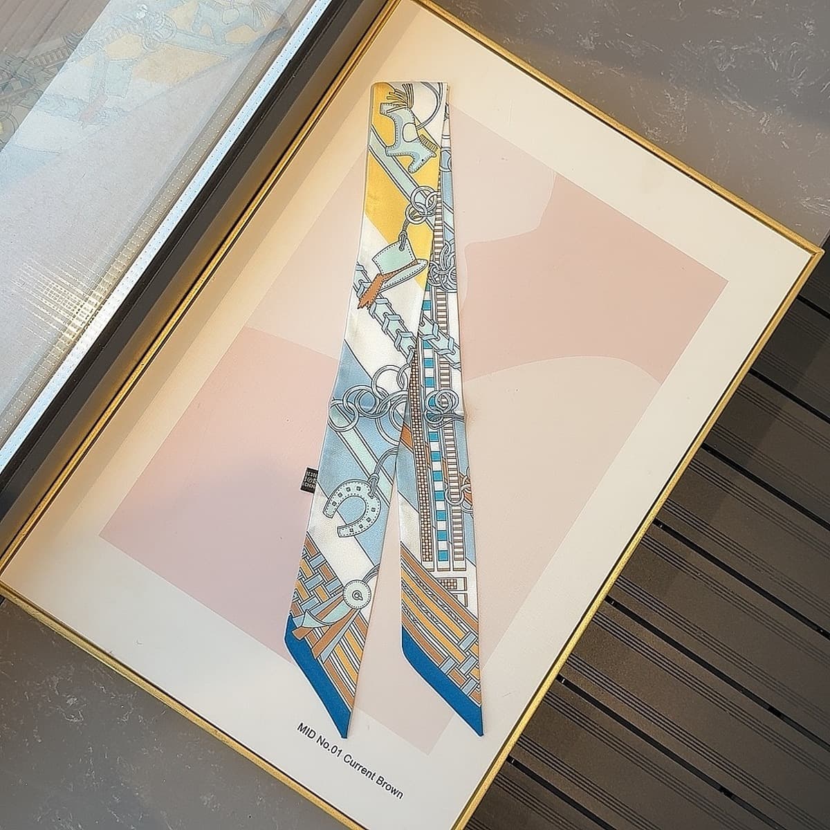 Талисман с принтом шарф маленький шарф сумка