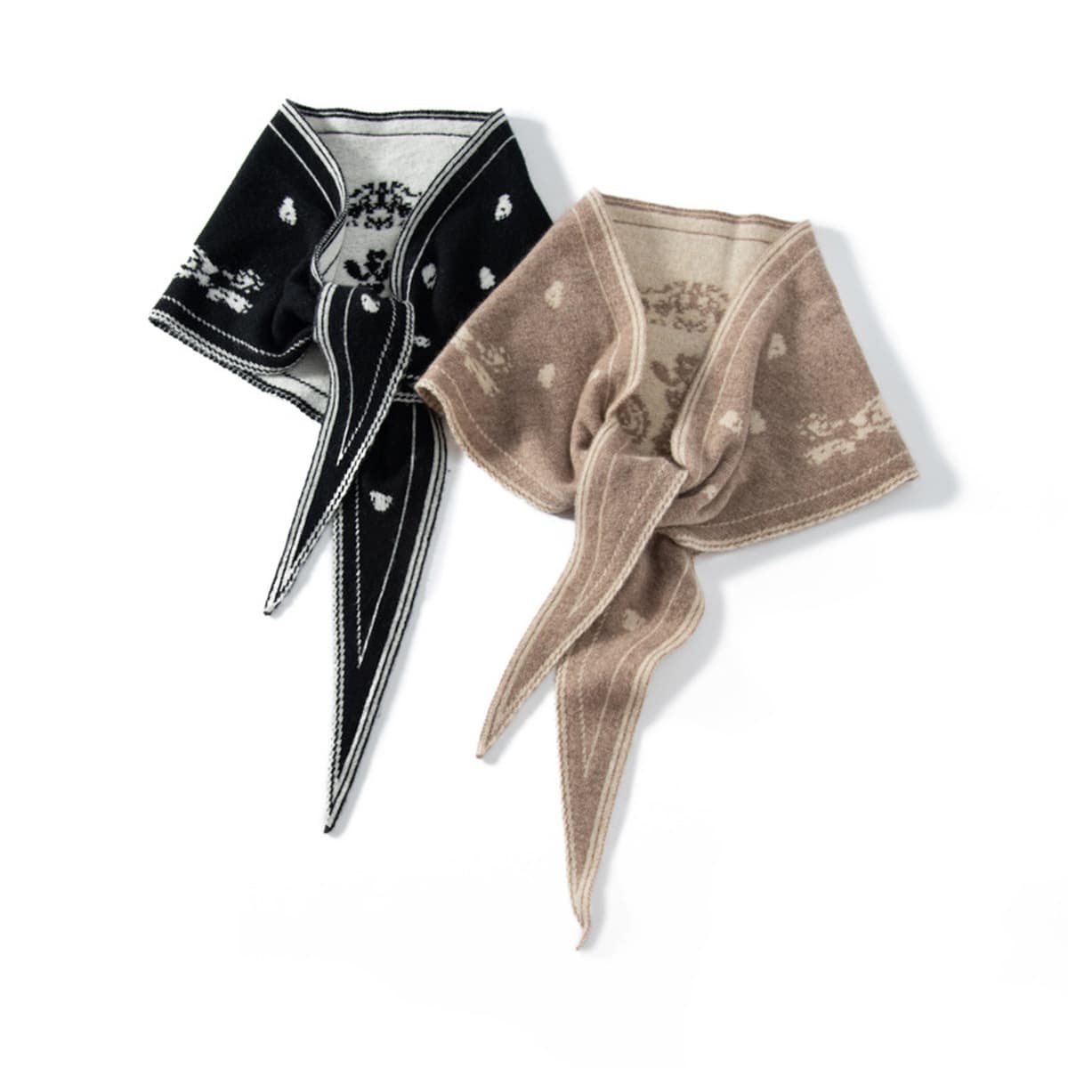 Вязаный трикотажный шарф-шаль из чистого кашемира для защиты от холода осенью и зимой, высококачественный утеплитель для шеи...