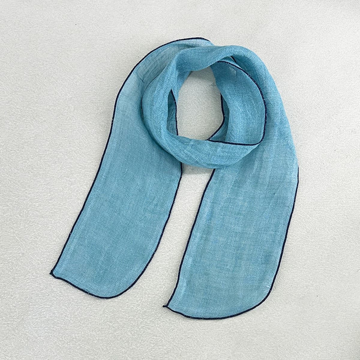 Весна и лето новый ретро льняный маленький длинный шарф