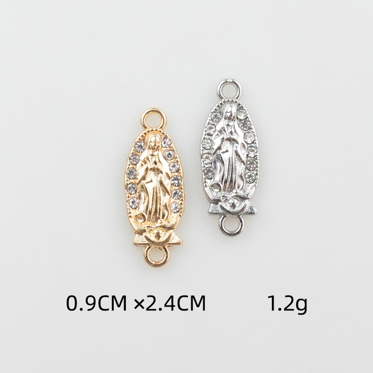 Ювелирные изделия DIY аксессуары европейский и американский стиль микро инкрустированный Циркон двойной висит Дева Иисус...