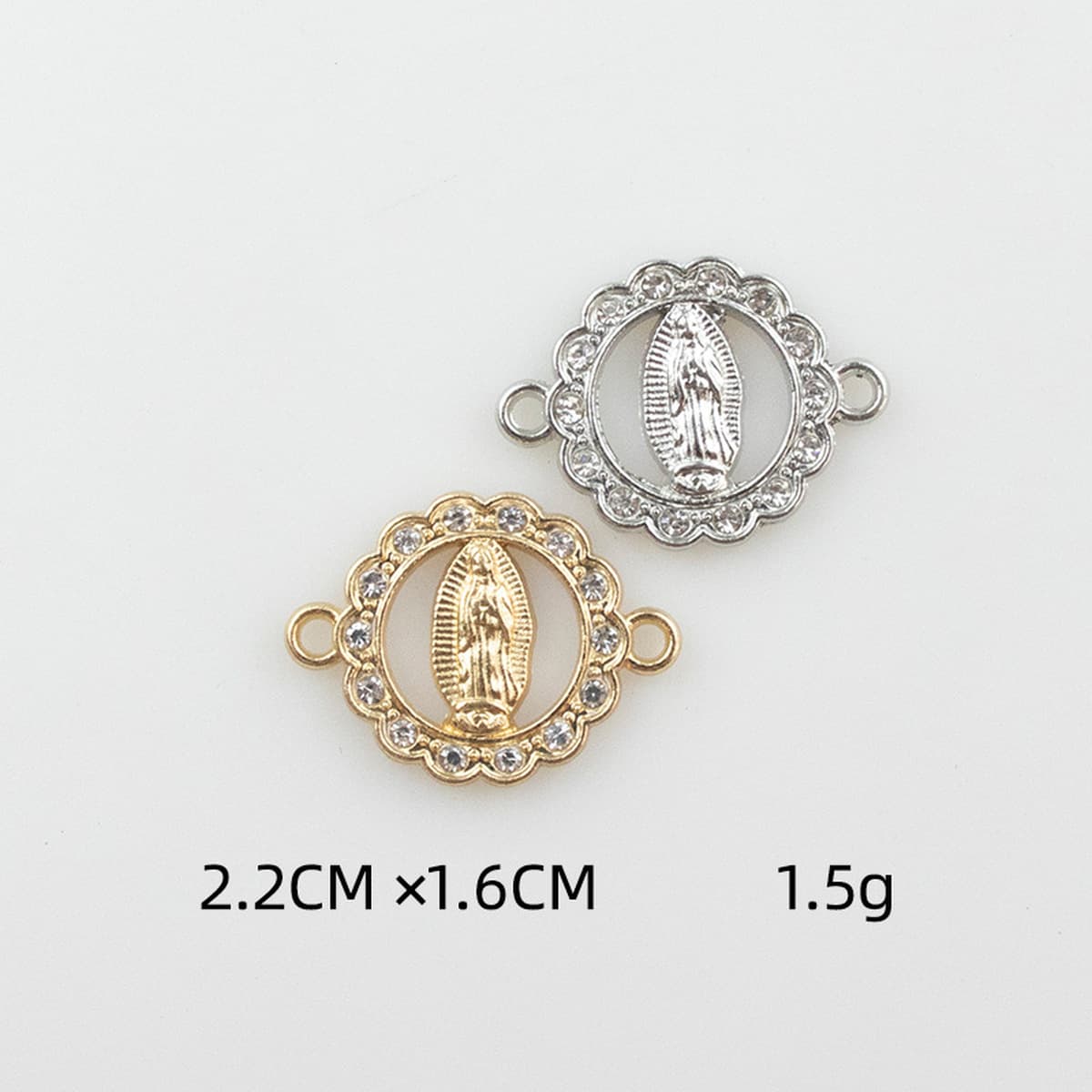 Ювелирные изделия DIY аксессуары европейский и американский стиль микро инкрустированный Циркон двойной висит Дева Иисус...