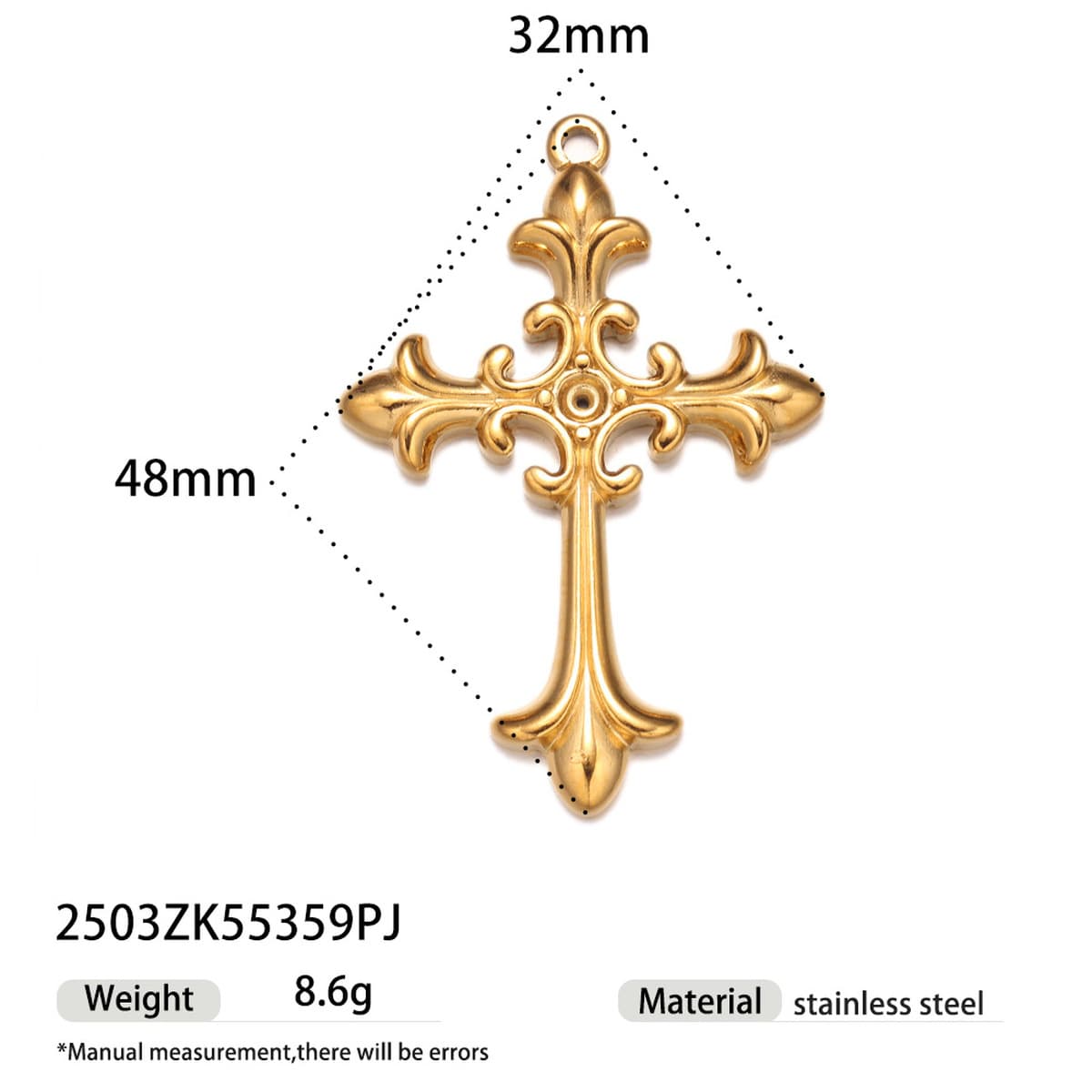Tina Европейский и американский ретро нишевый религиозный дизайн креста DIY ювелирные аксессуары с высокой цветостойкостью...
