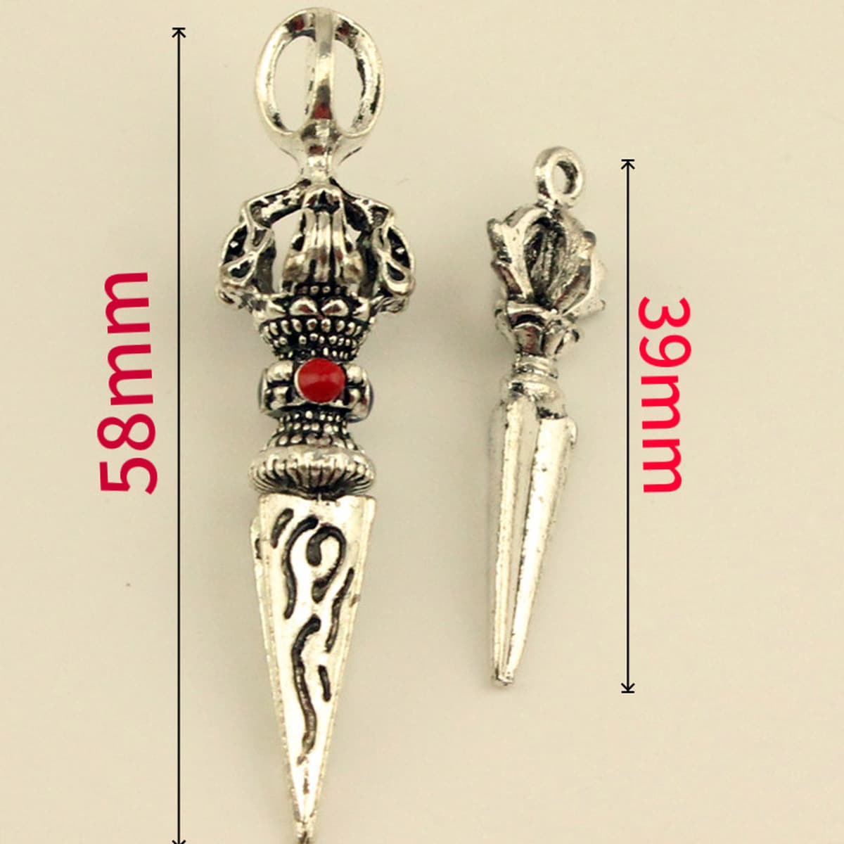 Тибетский серебряный сплав капли масла кулон религиозное Артистизм пестик Звезда Луна Бодхи аксессуары