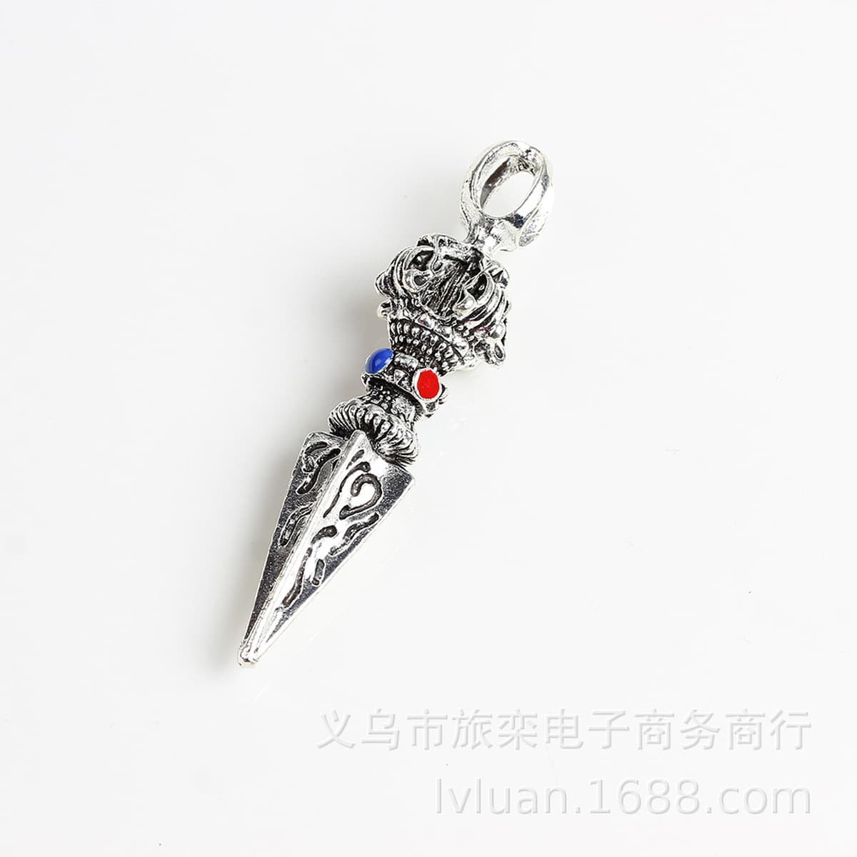 Тибетский серебряный сплав капли масла кулон религиозное Артистизм пестик Звезда Луна Бодхи аксессуары