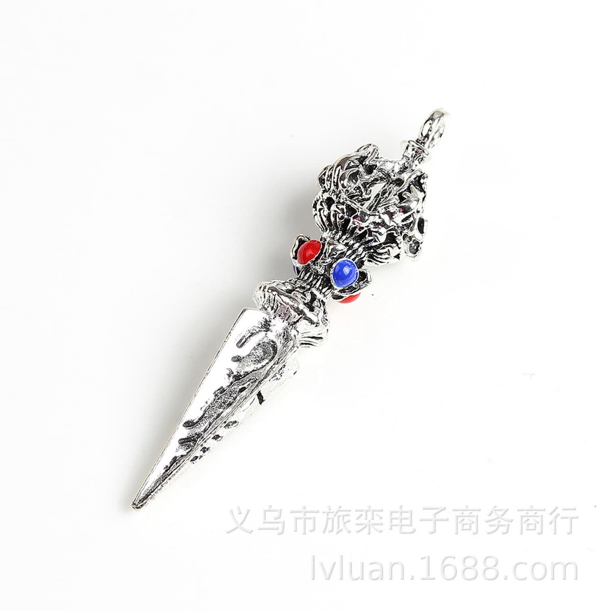 Тибетский серебряный сплав капли масла кулон религиозное Артистизм пестик Звезда Луна Бодхи аксессуары