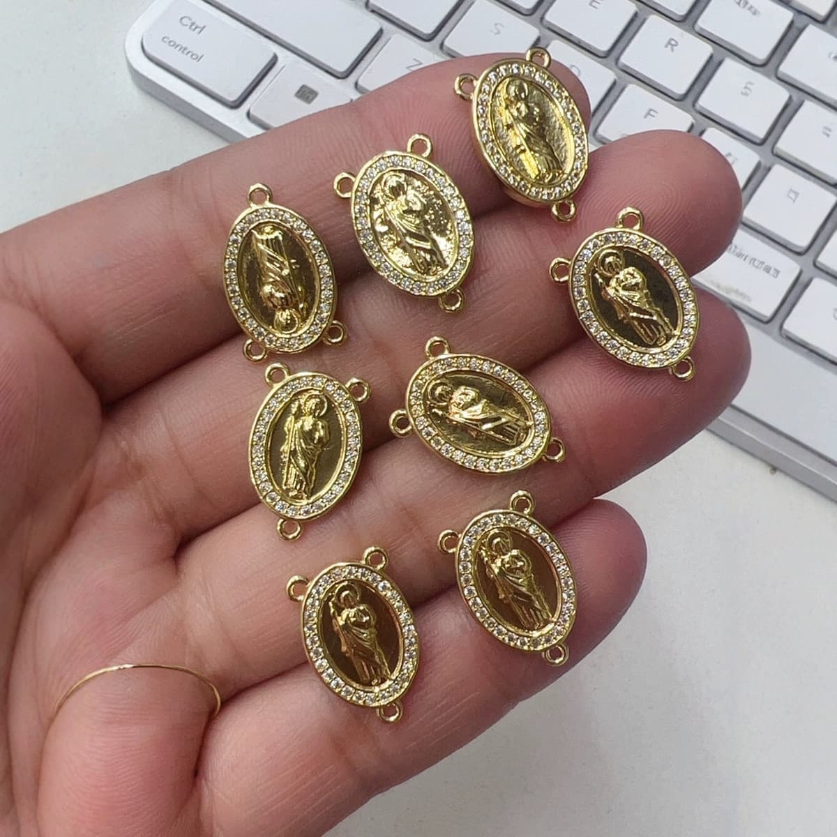 Религиозный кулон Девы Гваделупской, Иисуса, Святого Иуды, аксессуары для ожерелья, DIY бусины, цепочки, аксессуары