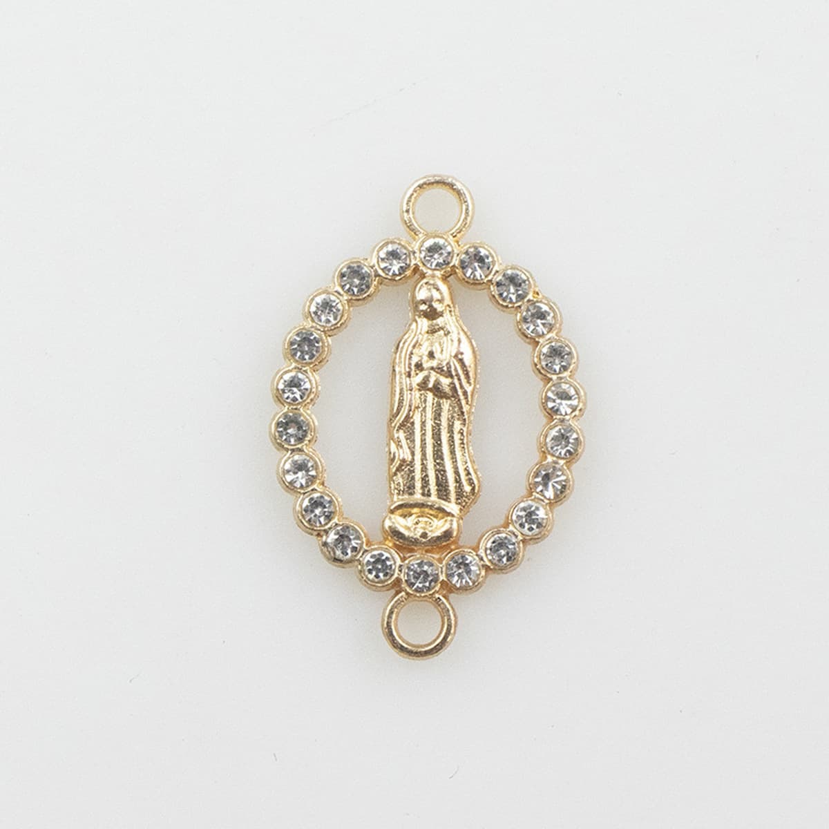 Ювелирные изделия DIY аксессуары в европейском и американском стиле с микроинкрустацией цирконом двойной кулон Дева Мария...