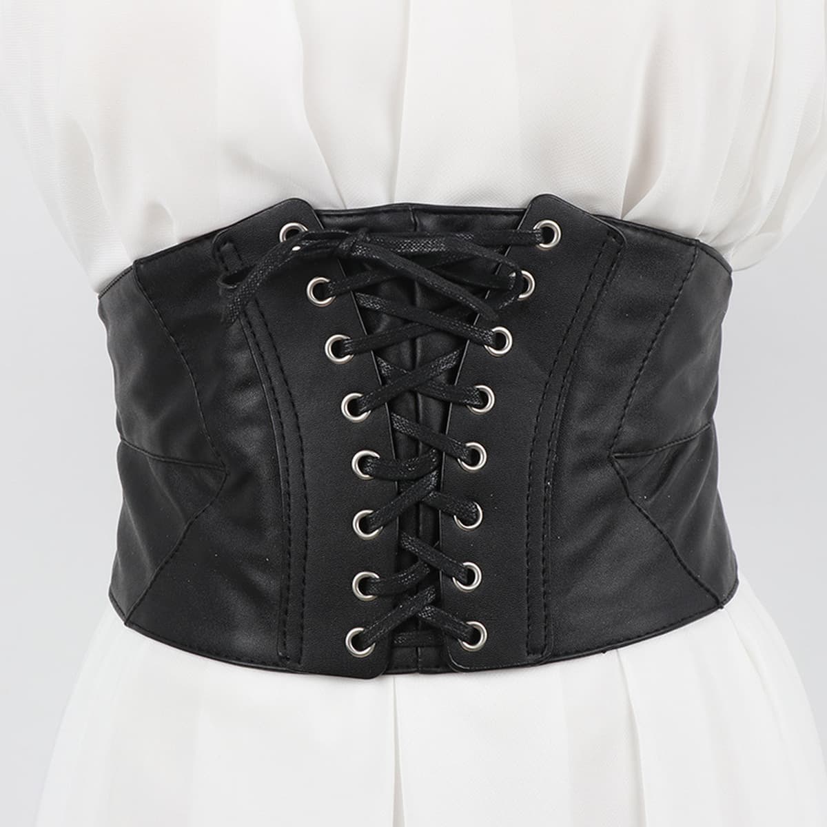 Ins ветер женское талия ремни широкий пояс шнуровка