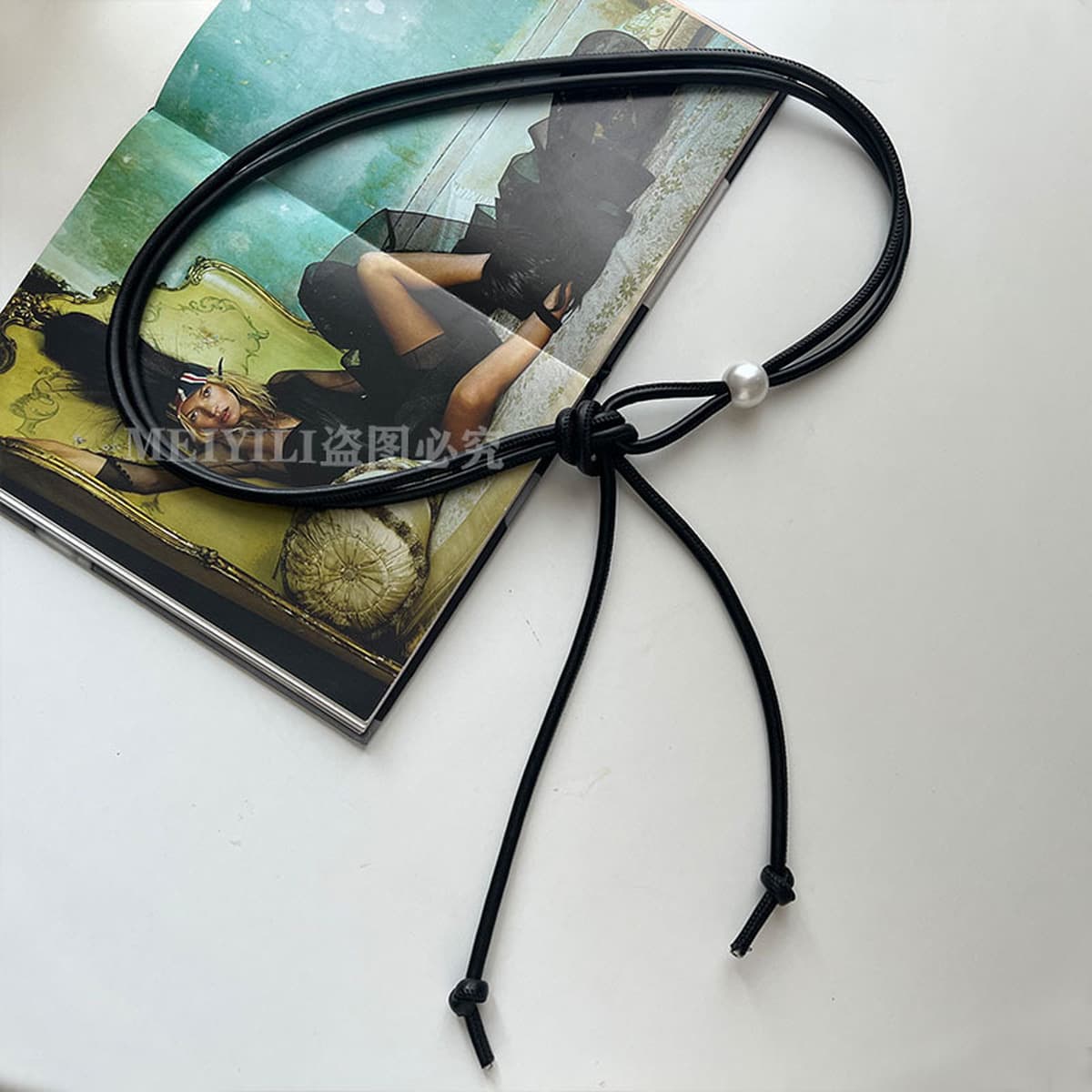 Летний премиальный жемчуг тонкий пояс дикий с юбкой и цепочкой талии