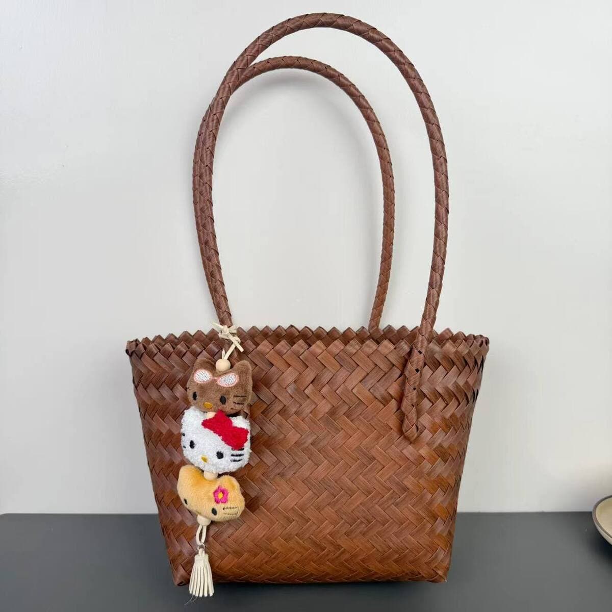 Мультяшная анимационная сеть красная звезда той же серии KTcat брелок подвеска для девочек рюкзак украшения ручной работы