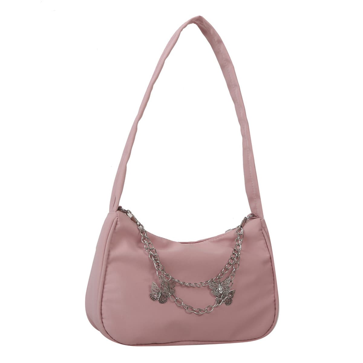 Маленькая сумка под мышками, женская сумка, новинка 2024 года, корейский стиль, бабочка, ювелирная цепочка, маленькая сумка,...