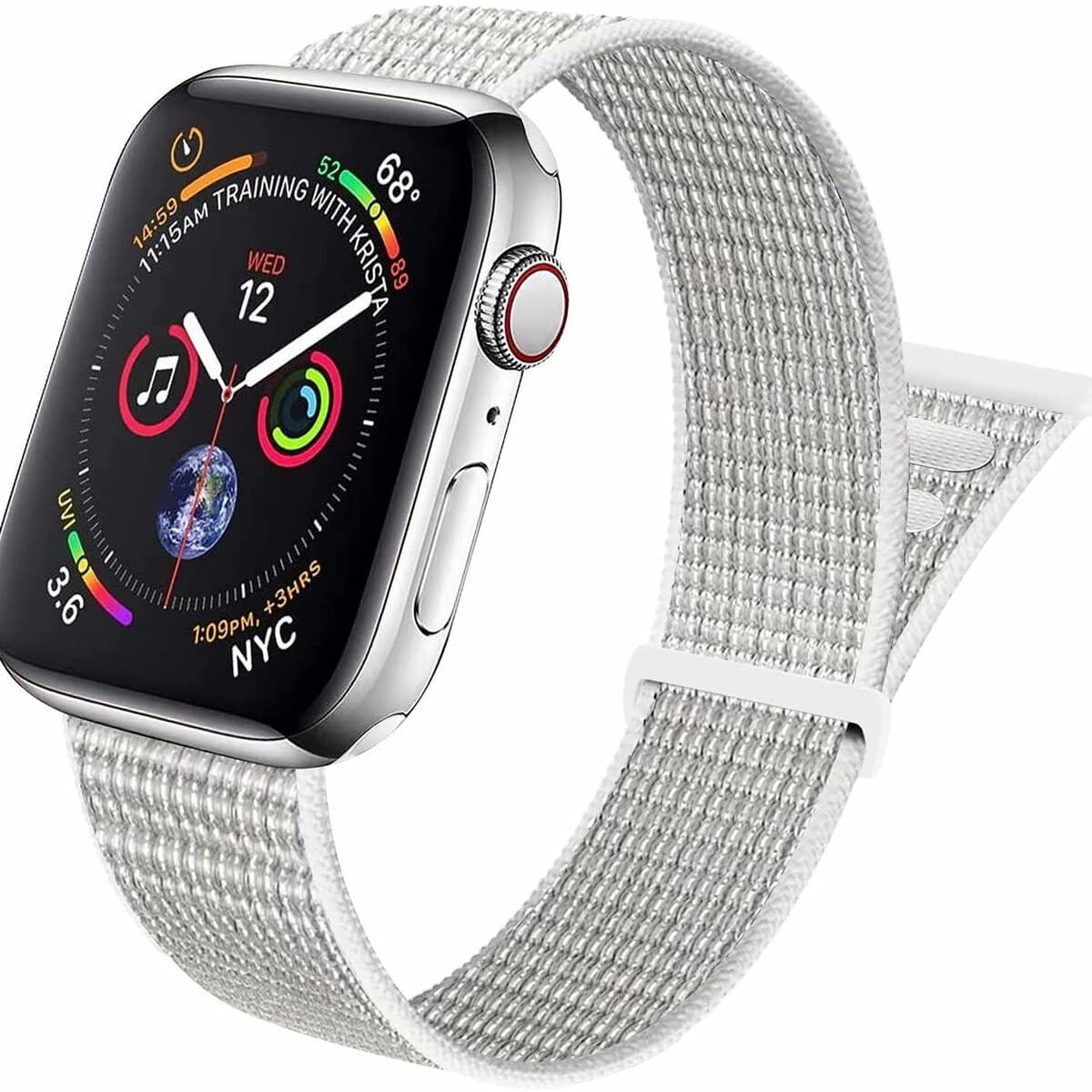 Подходит для ремешка Apple Watch, нейлоновый ремешок с петлей, ремешок на липучке для iWatch S11, Apple Watch Ultra 2.