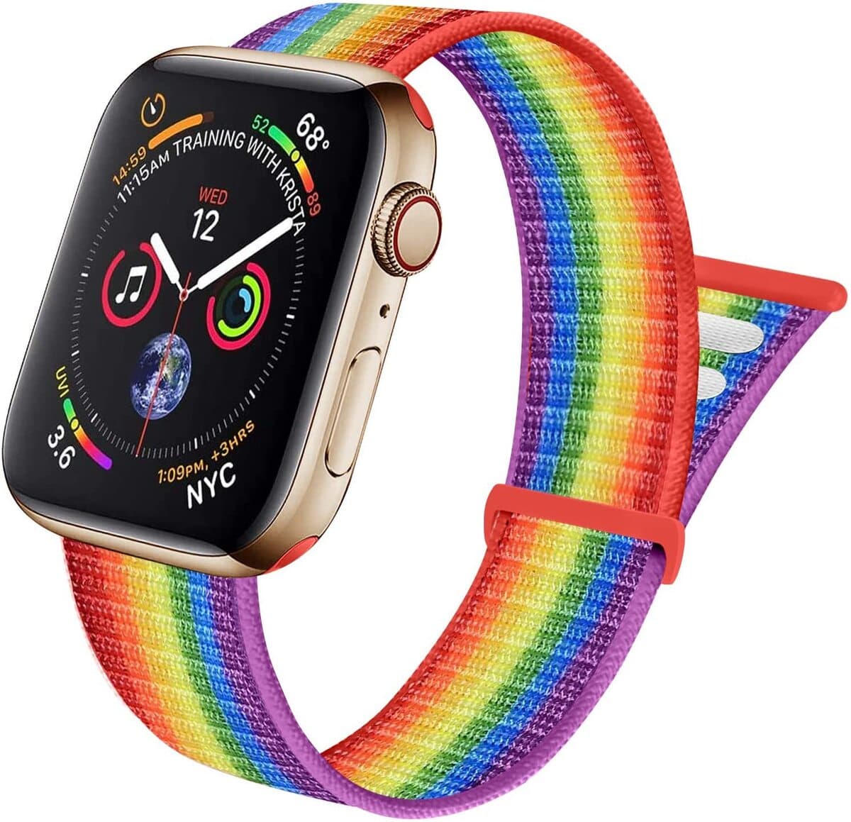 Подходит для ремешка Apple Watch, нейлоновый ремешок с петлей, ремешок на липучке для iWatch S11, Apple Watch Ultra 2.