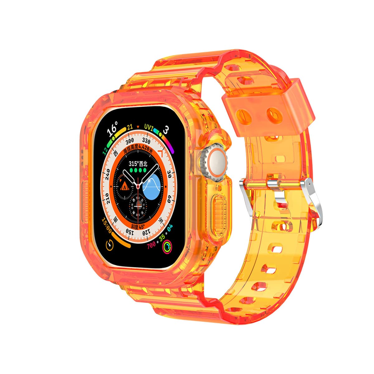 Применимо apple watch8910 поколения 42 46mm iwatch прозрачный ледник в одном ремешке Apple
