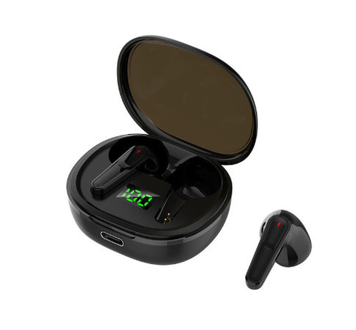 Беспроводная Bluetooth-гарнитура Y80 TWS Amazon трансграничный новый 5.1 цифровой дисплей вдыхаем для дыхания лампа с...