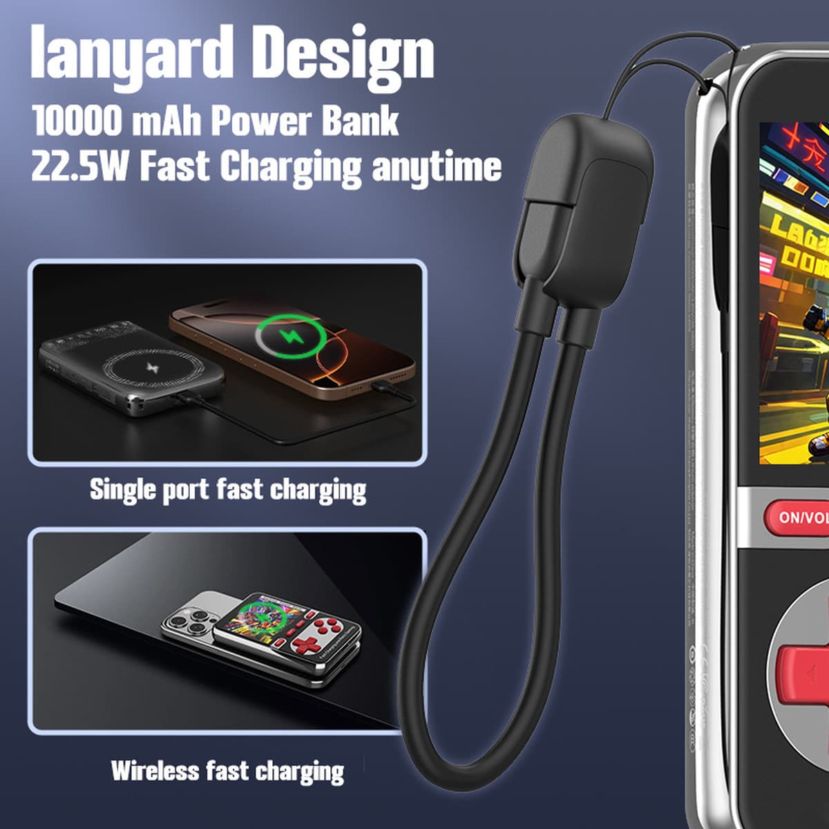 Трансграничная мини-портативная игровая зарядка «два в одном», беспроводной магнитный блок питания, портативная...