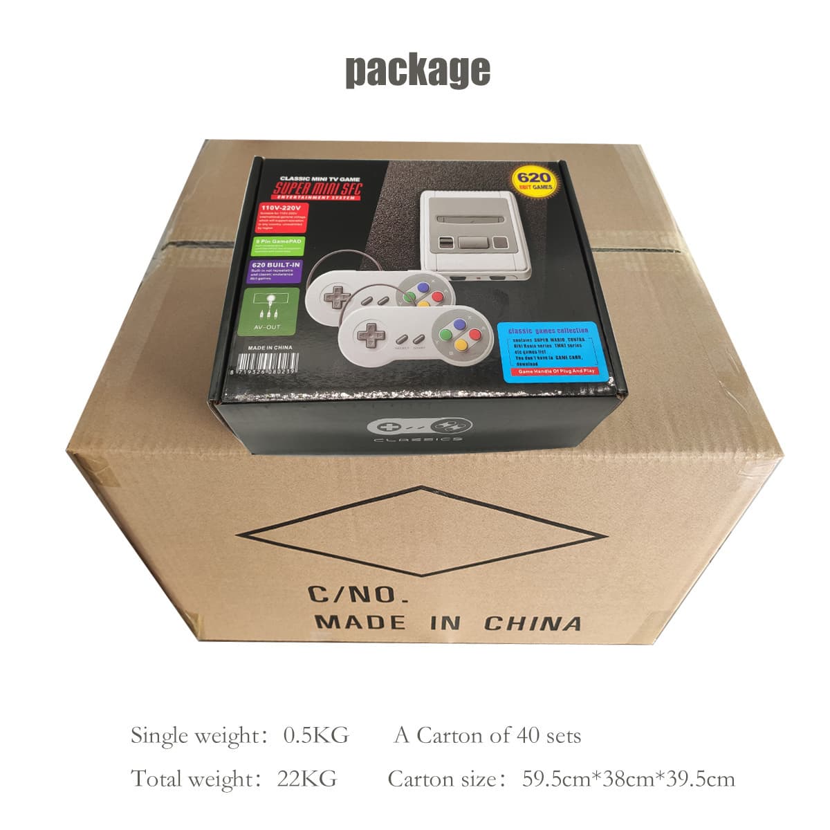 Заводская трансграничная игровая машина SFC620 AV SNES Версия для США Мини-ТВ-игровой автомат красно-белый FC Puqing