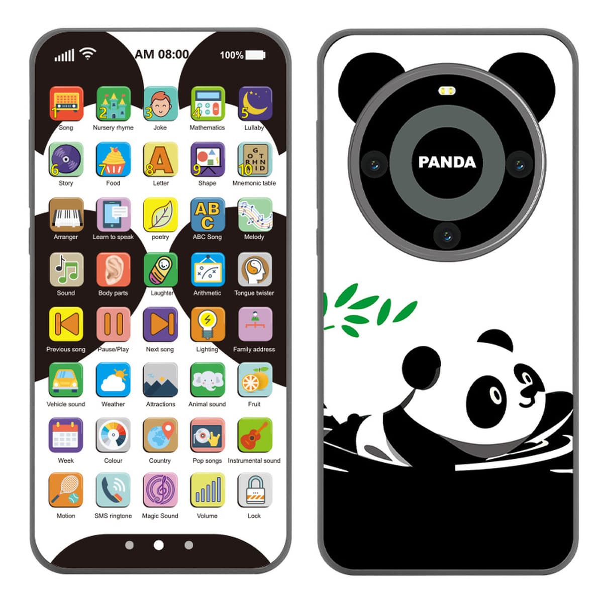 Детский мобильный телефон для раннего развития, многофункциональный обучающий прибор для малышей, умный музыкальный...