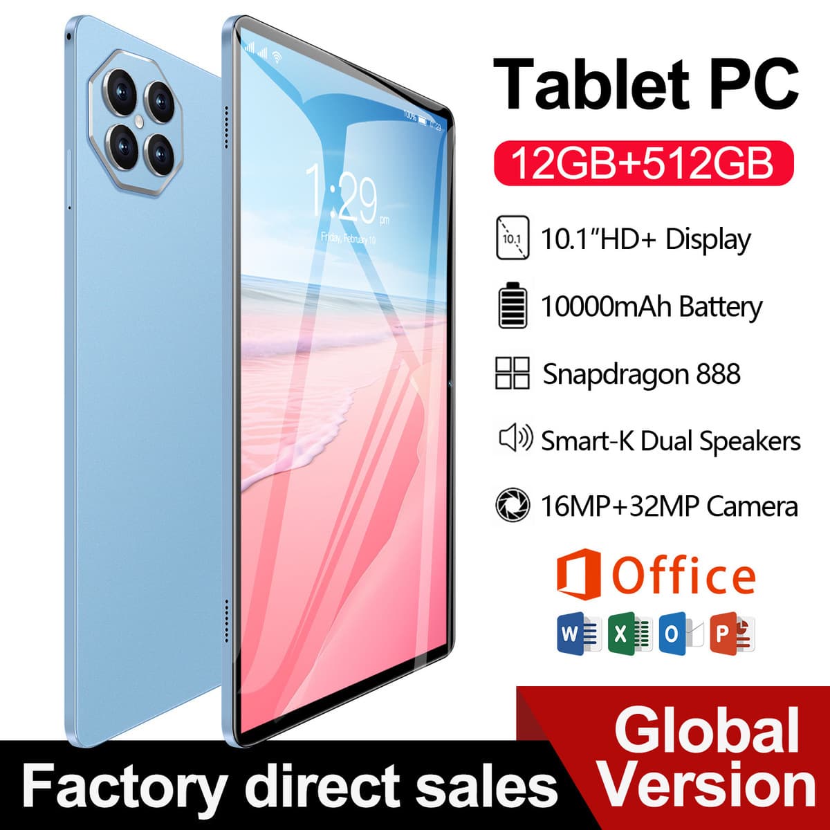 Трансграничный Amazon AliExpress перепродана X99 Smart 10,1-дюймовый планшет 4G вызов Bluetooth WiFi