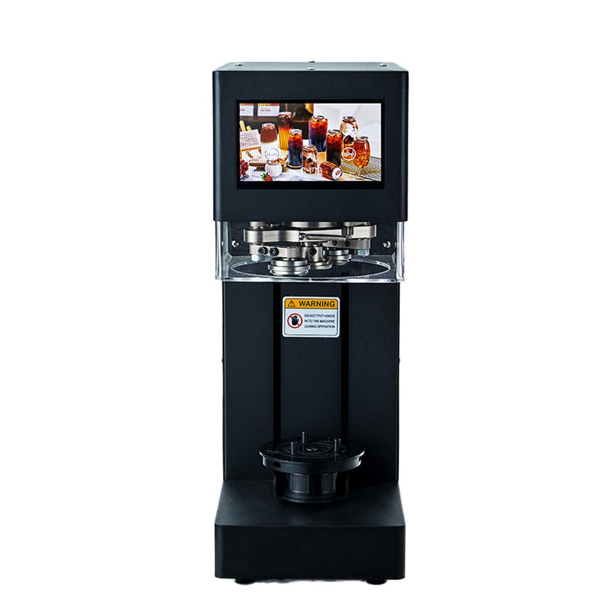 Машина для запечатывания банок для молочного чая магазин напитков сенсорный экран интеллектуальная машина для запечатывания...