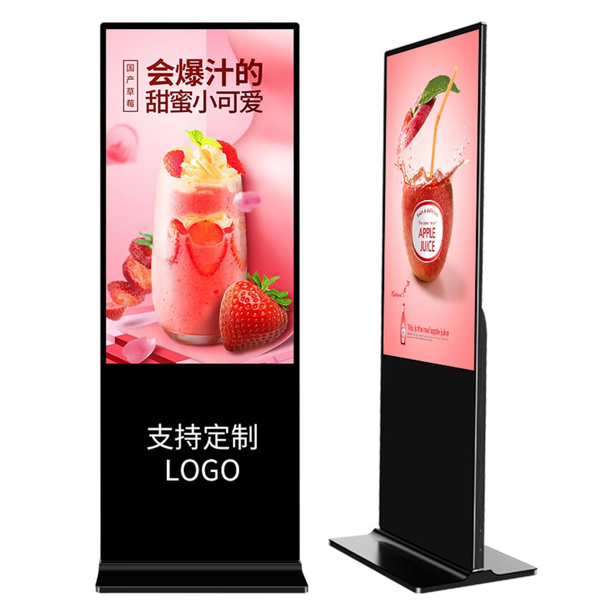 43/55-дюймовый вертикальный рекламный дисплей для смарт-андроид сети HD напоенный сенсорный запрос все в одном