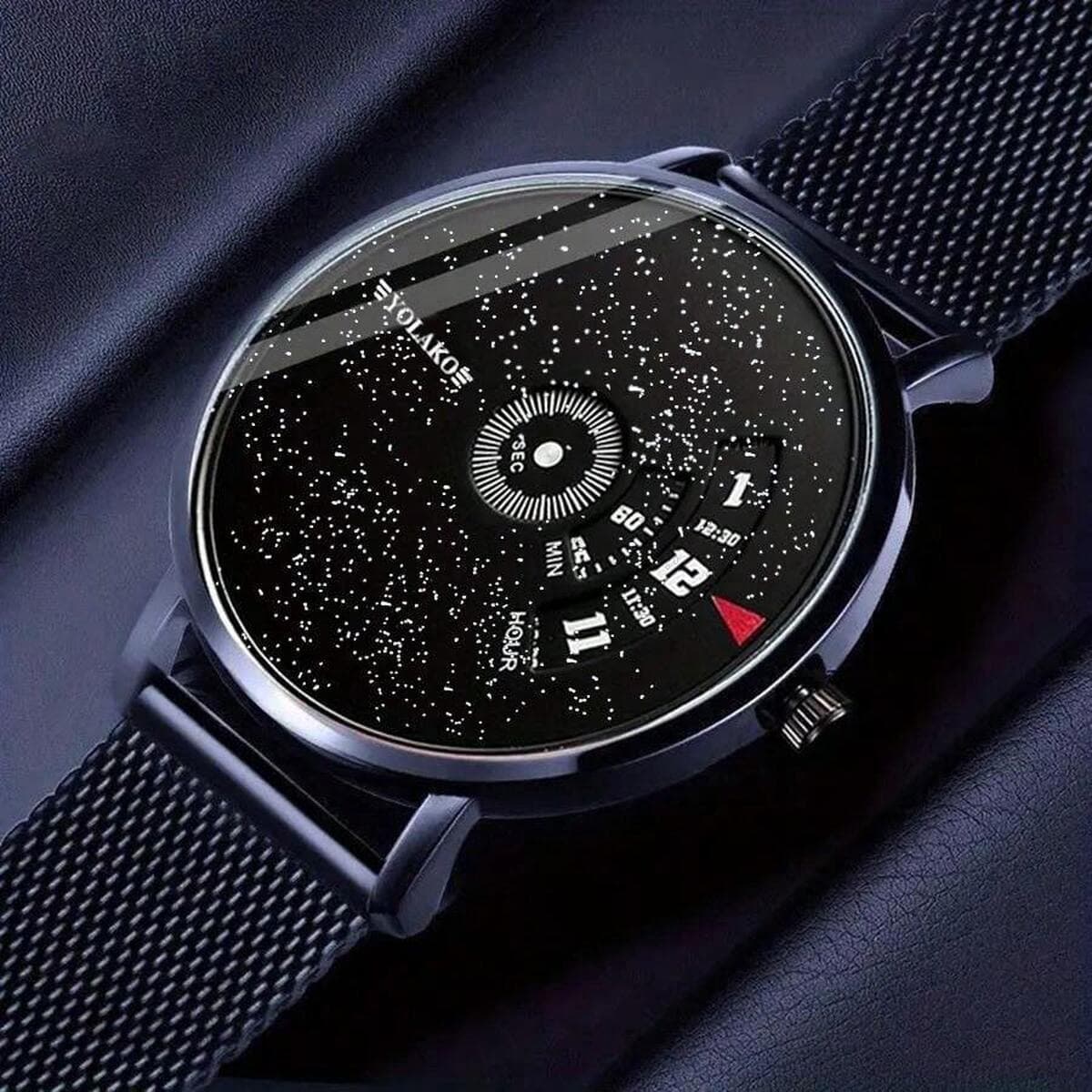 Один из поколения в поколение автоматических часов мужской сетчатый ремень подлинная новая концепция ультратонкие креативные...