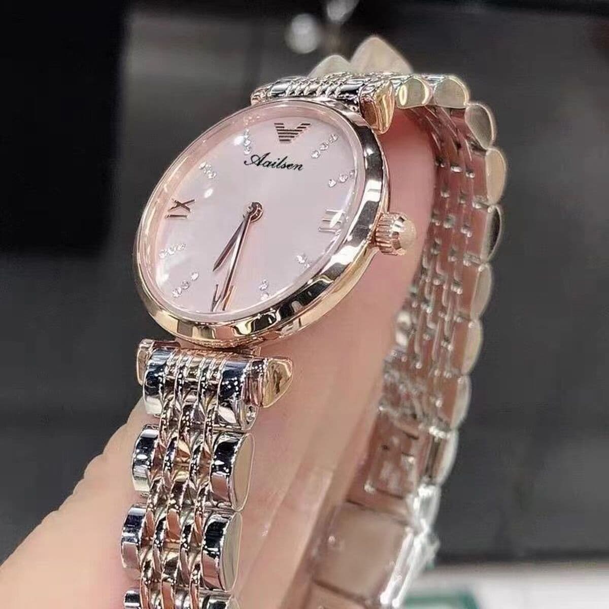 Алмазные часы 2023 красный свет и роскошные звездные часы женские кварцевые часы полностью автоматические