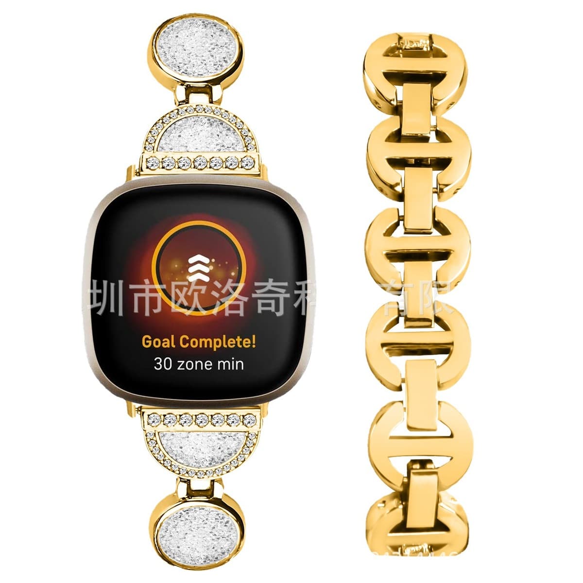 Для Fitbit versa3/4 Sense/Sense2 ремешок для умных часов браслет с зыбучими песками металлический