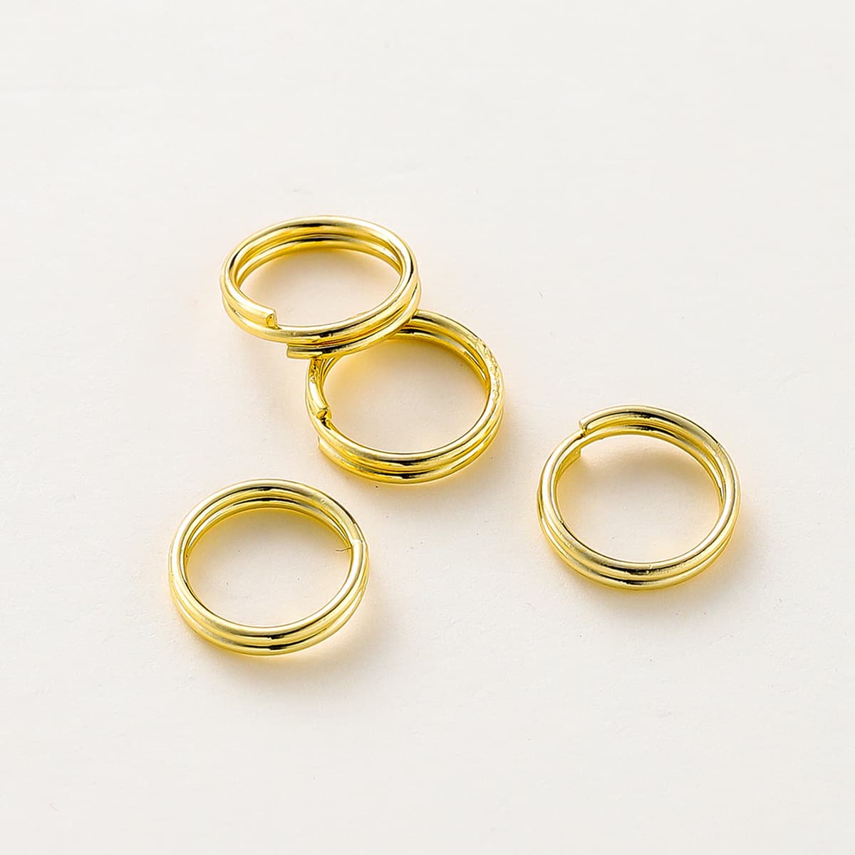 Двойное кольцо 14k18k медное покрытие цвет сохраняет настоящее золото DIY ювелирные аксессуары соединительное Открытое...
